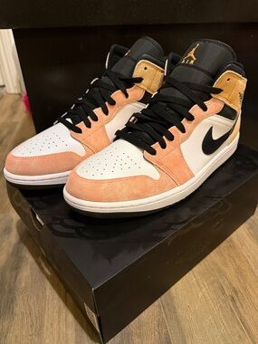 Nike Air Jordan 1 Mid SE 'Flight Club' Ember Sundial DX4332-800 Men's 10.5 NIB